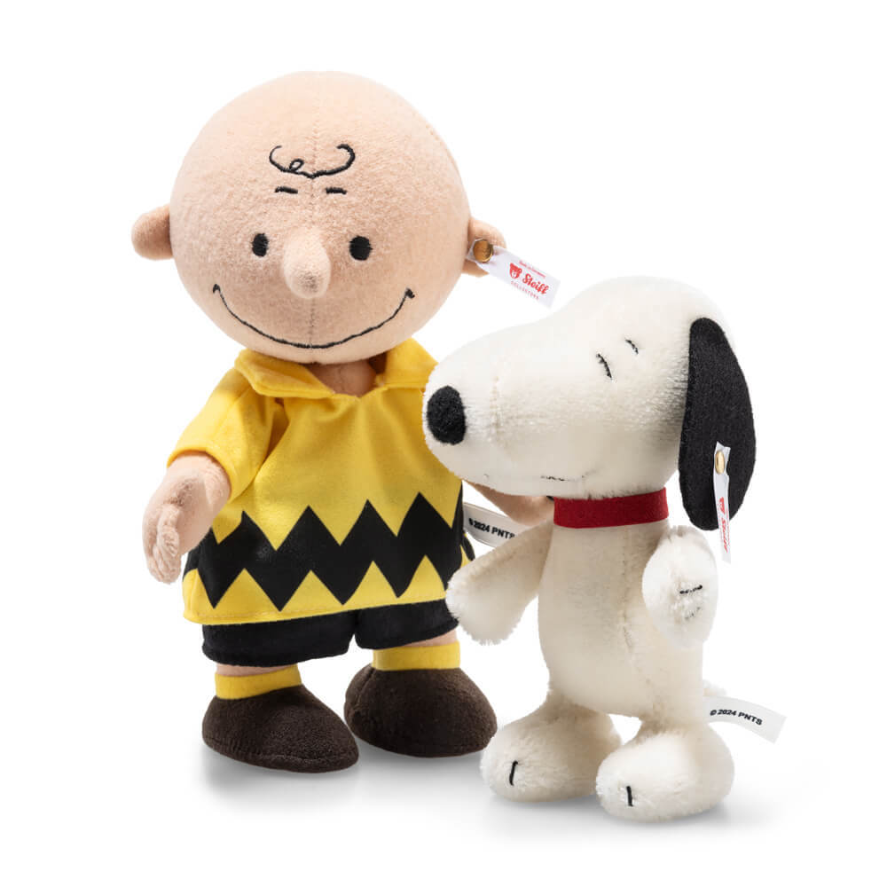 Steiff Charlie Brown with Snoopy 75th Anniversary